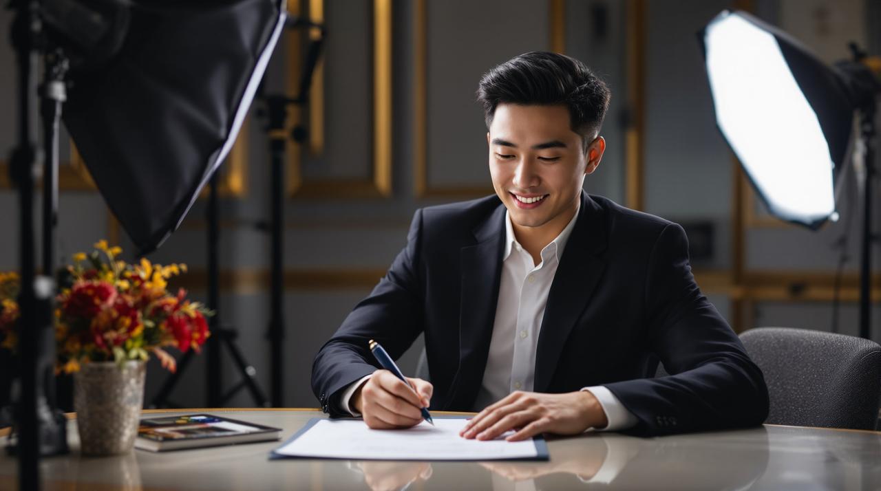 新生代演员苏晨正式签约91影视，开启全新艺术征程